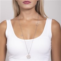 Collana Boccadamo Donna Portamifortuna in Acciaio Zirconia PF/GR01 - PF/GR01